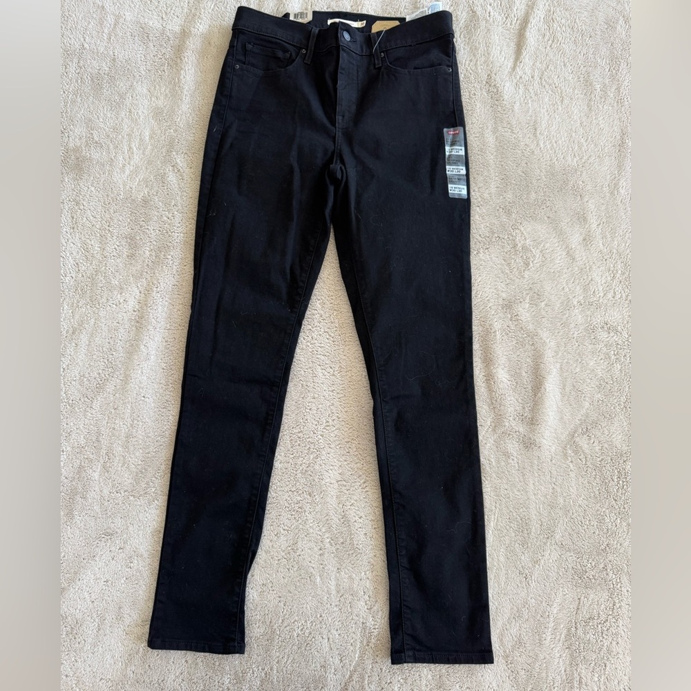 Levi Black 311 Skinny Jeans size 10